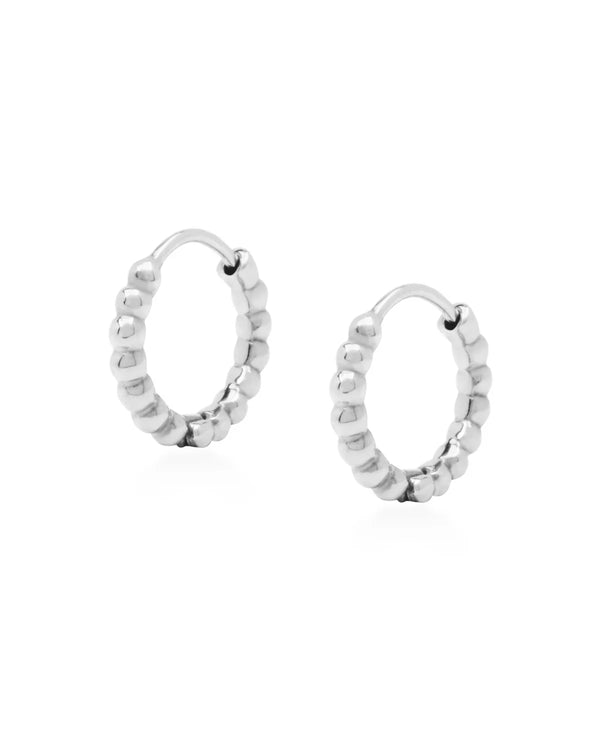 Solaris Huggie Hoops - Silver