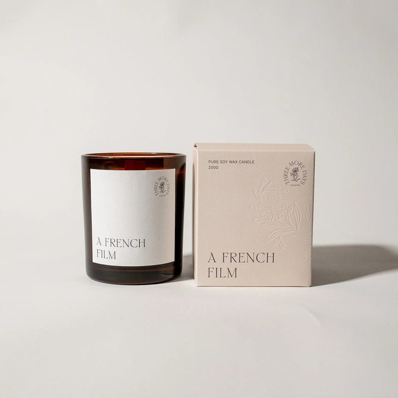 A French Film Candle - Sea Salt, Ambrette Seeds, Sandalwood, Sage