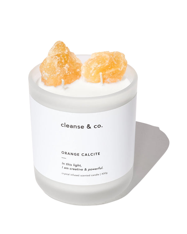 Candle - Orange Calcite | Creative & Powerful