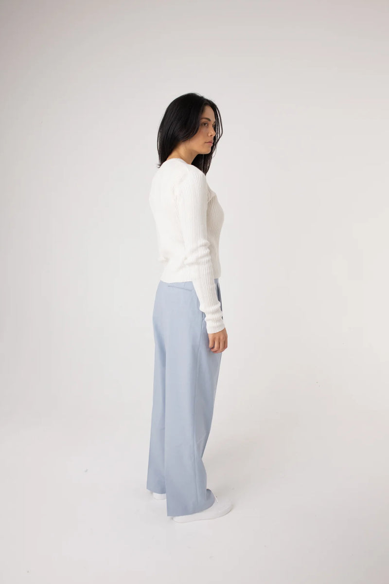 Nala Long Sleeve Top - Ivory