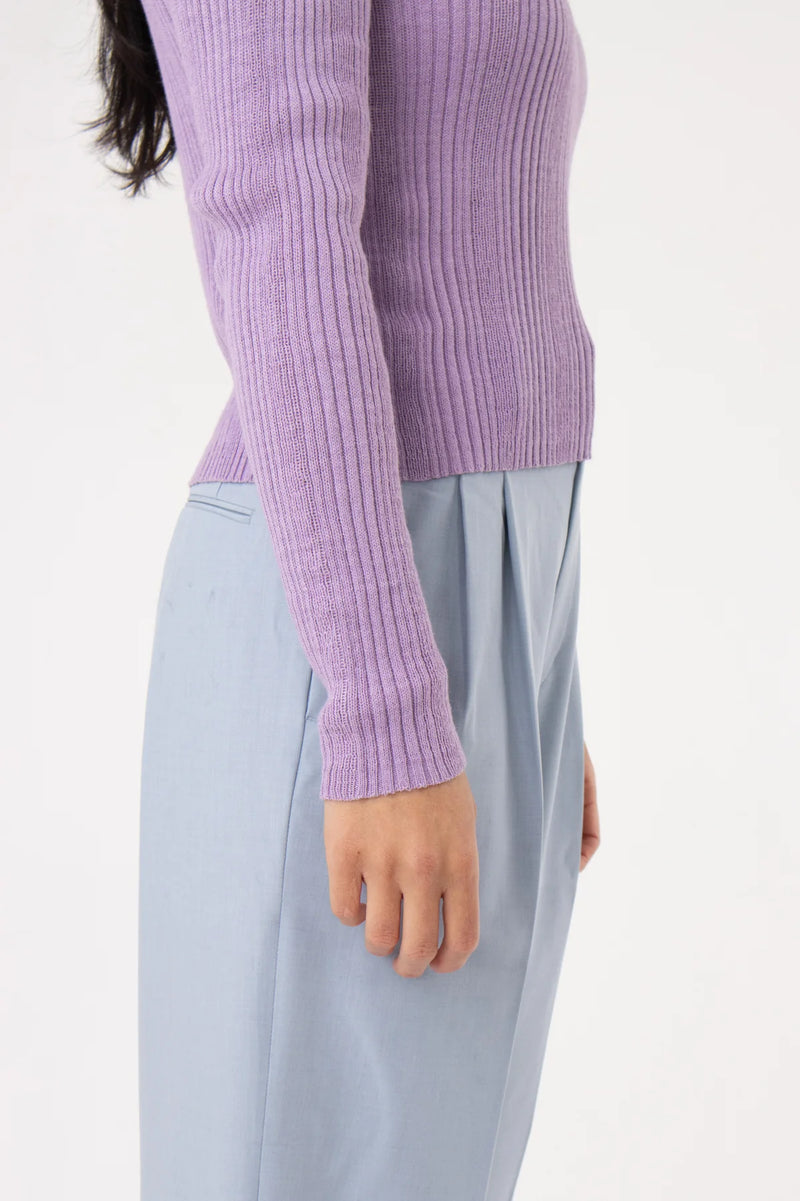 Nala Long Sleeve Top - Lilac