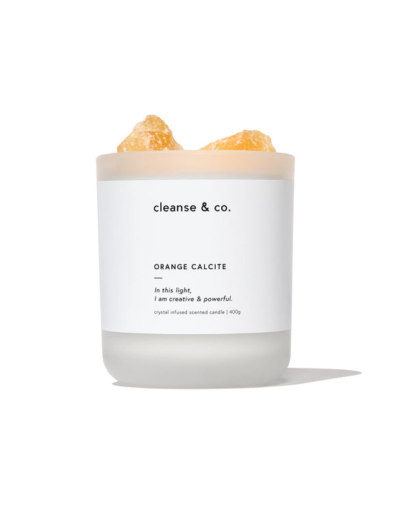 Candle - Orange Calcite | Creative & Powerful