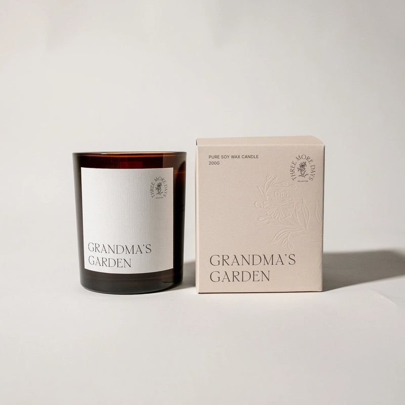 Grandma's Garden Candle - White Musk, Basil, Neroli, Bergamot