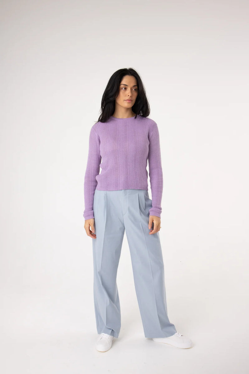 Nala Long Sleeve Top - Lilac