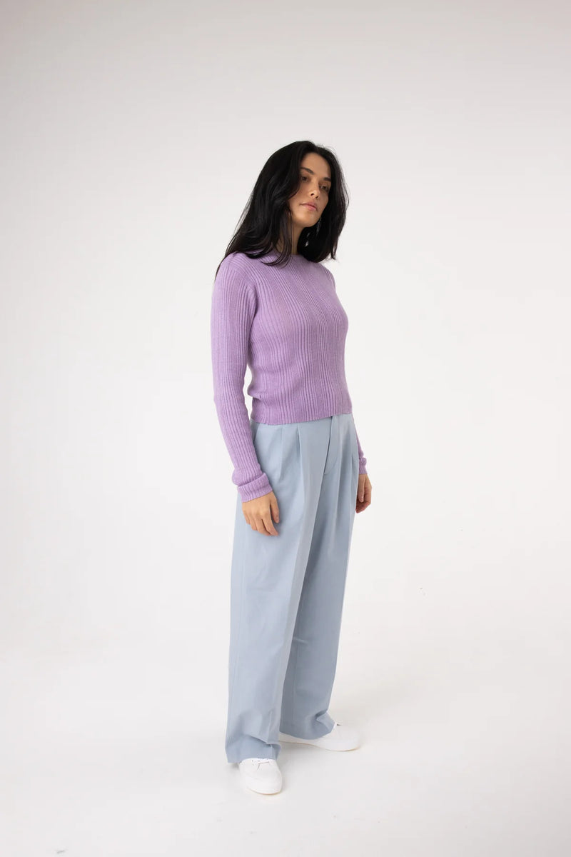 Nala Long Sleeve Top - Lilac