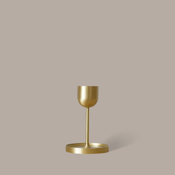 Fountain Brass Candle Holder - Medium